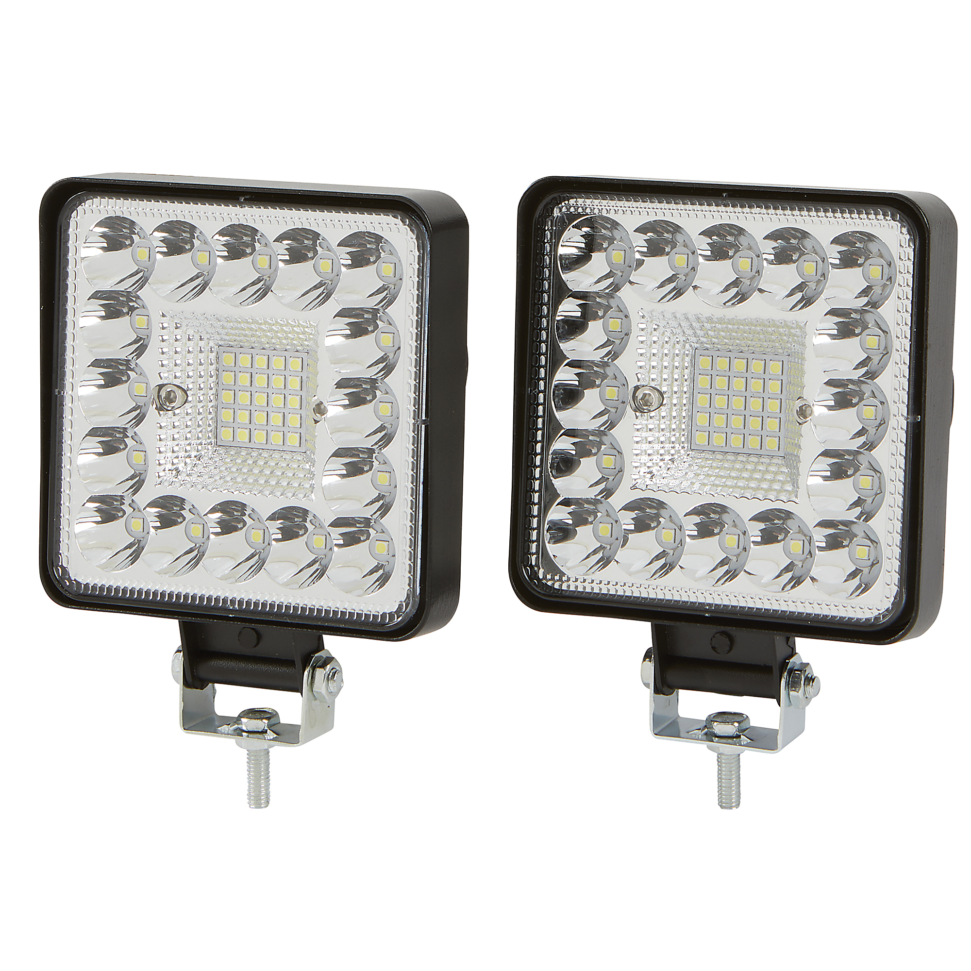 Ironton LED Truck Worklight, 4in., 1600 Lumens, Clear Lens, 2-Pack